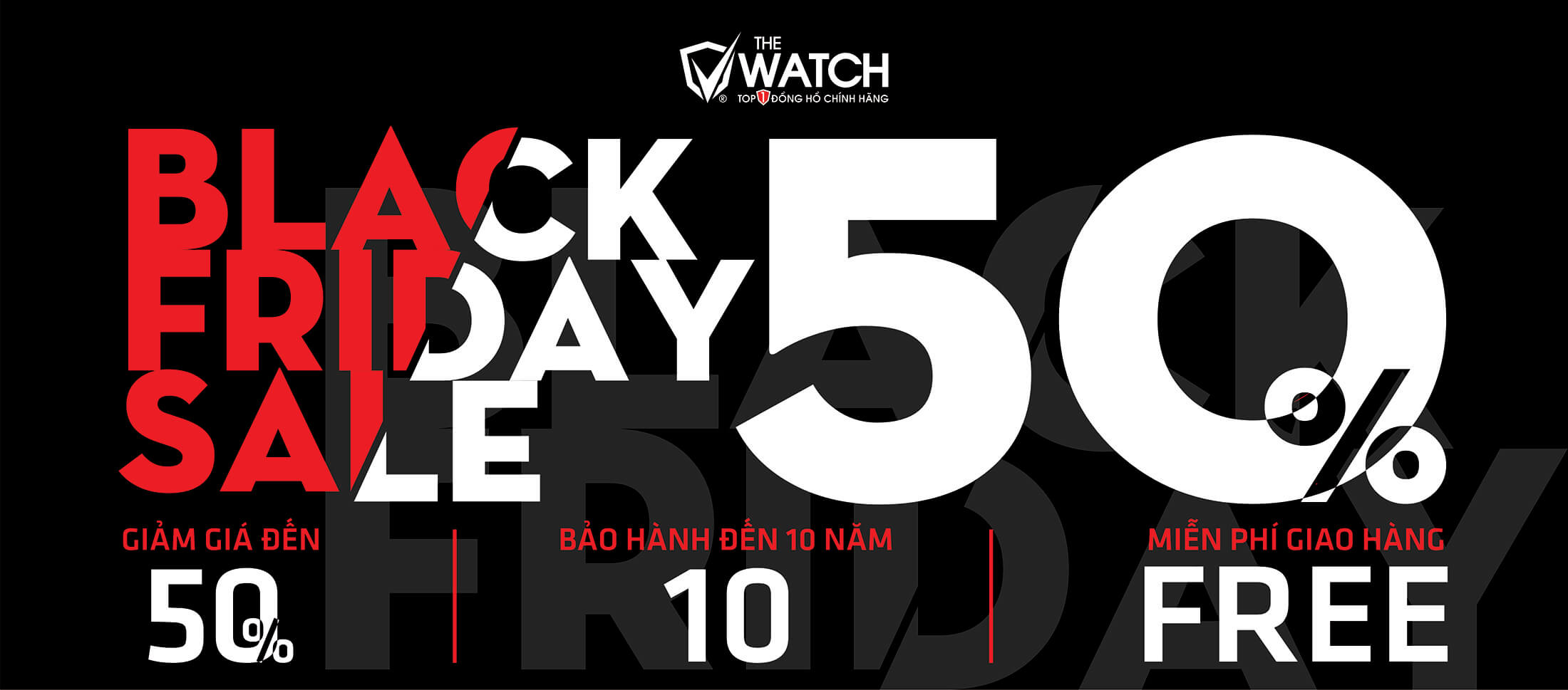 Black Friday sale 50% dong ho the watch